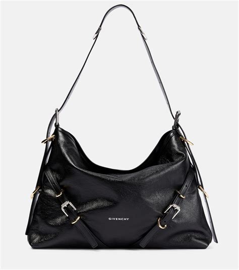 givenchy id medium shiny shoulder bag|Medium Voyou bag in patent leather with multi.